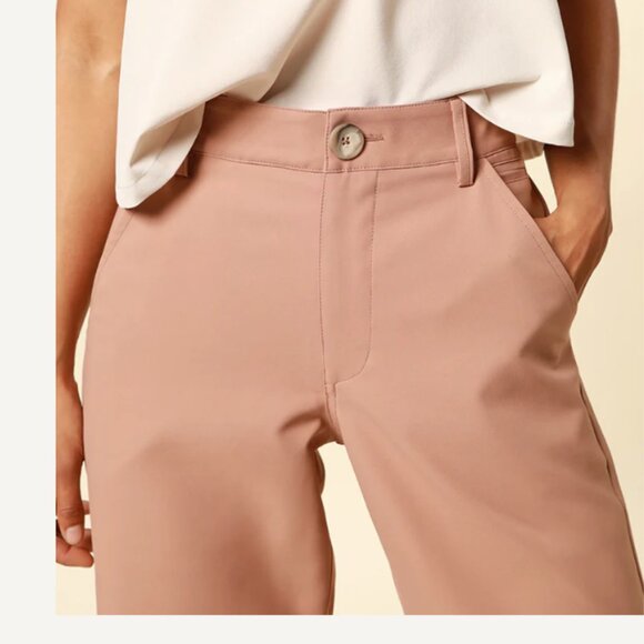 NWOT Wayre Jetsetter Stretch Trouser in Rose Water - Picture 2 of 4